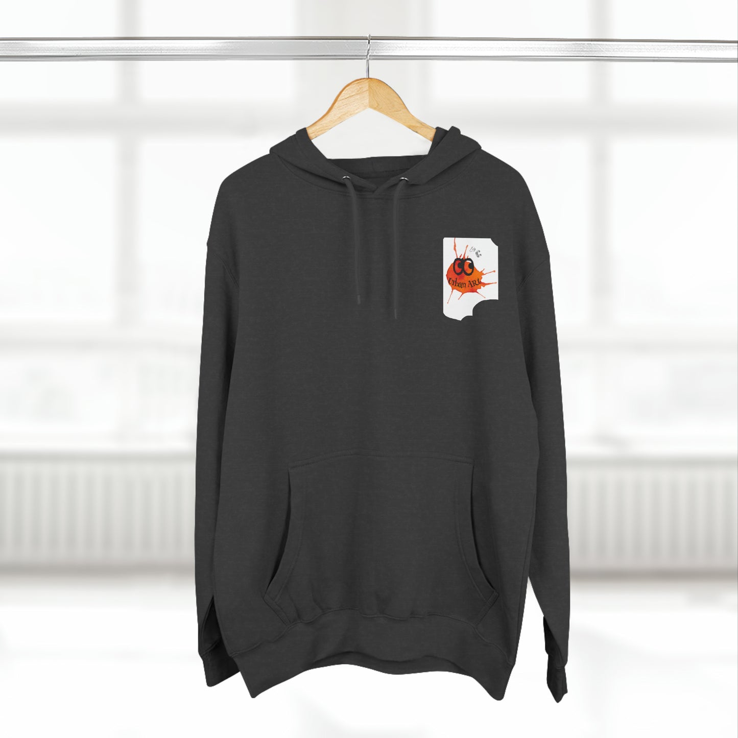 Three-Panel Fleece Hoodie